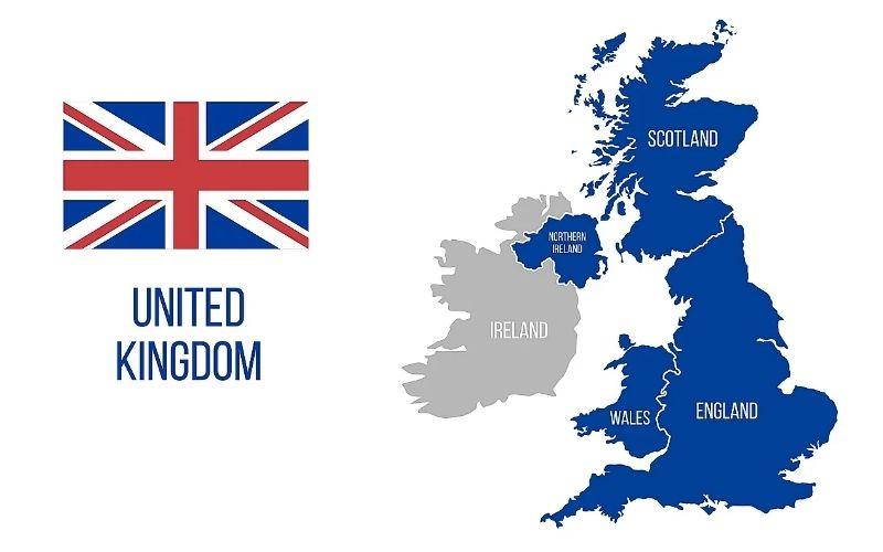 "UK" là viết tắt của "United Kingdom trong lĩnh vực địa lý