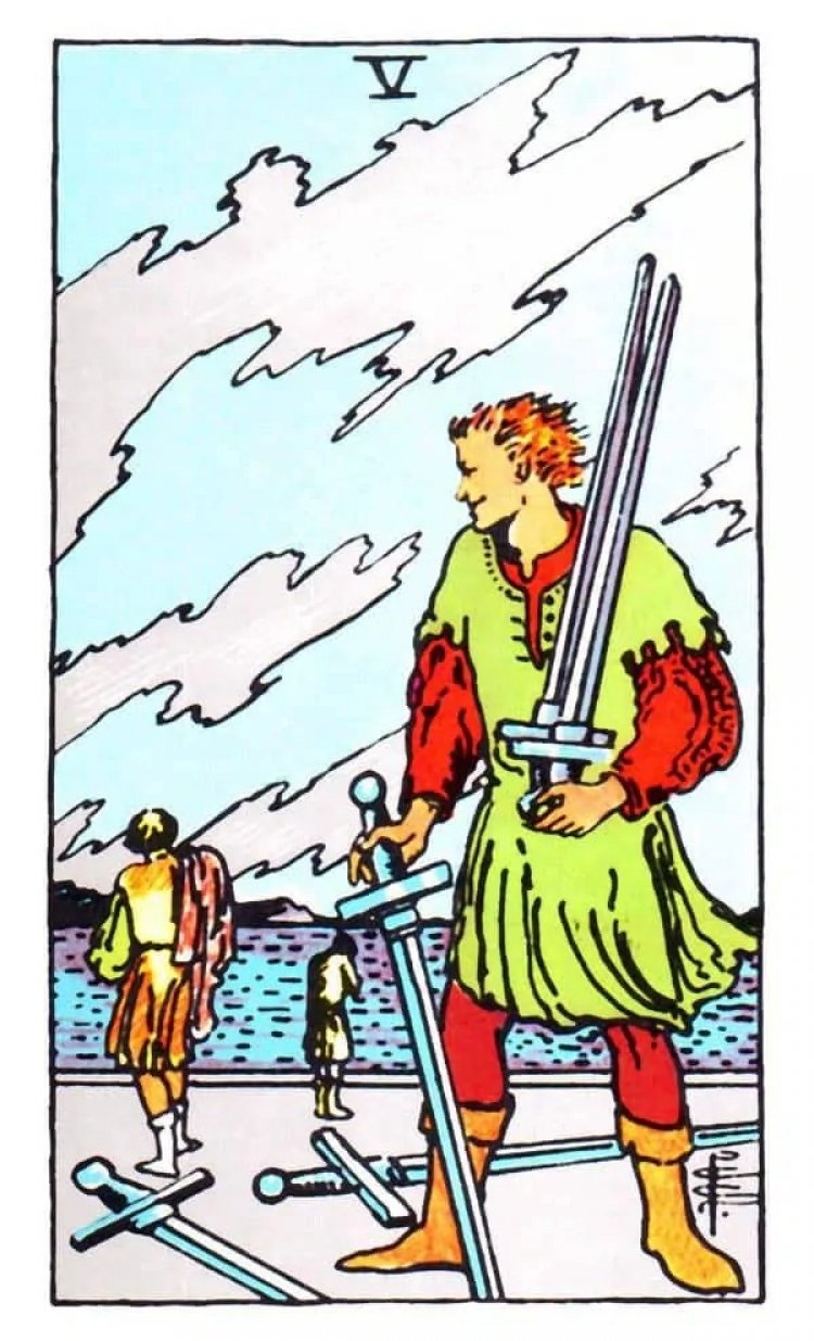Ý Nghĩa Lá Bài Five of Swords Tarot: Tình Yêu, Sức Khỏe & Công Việc